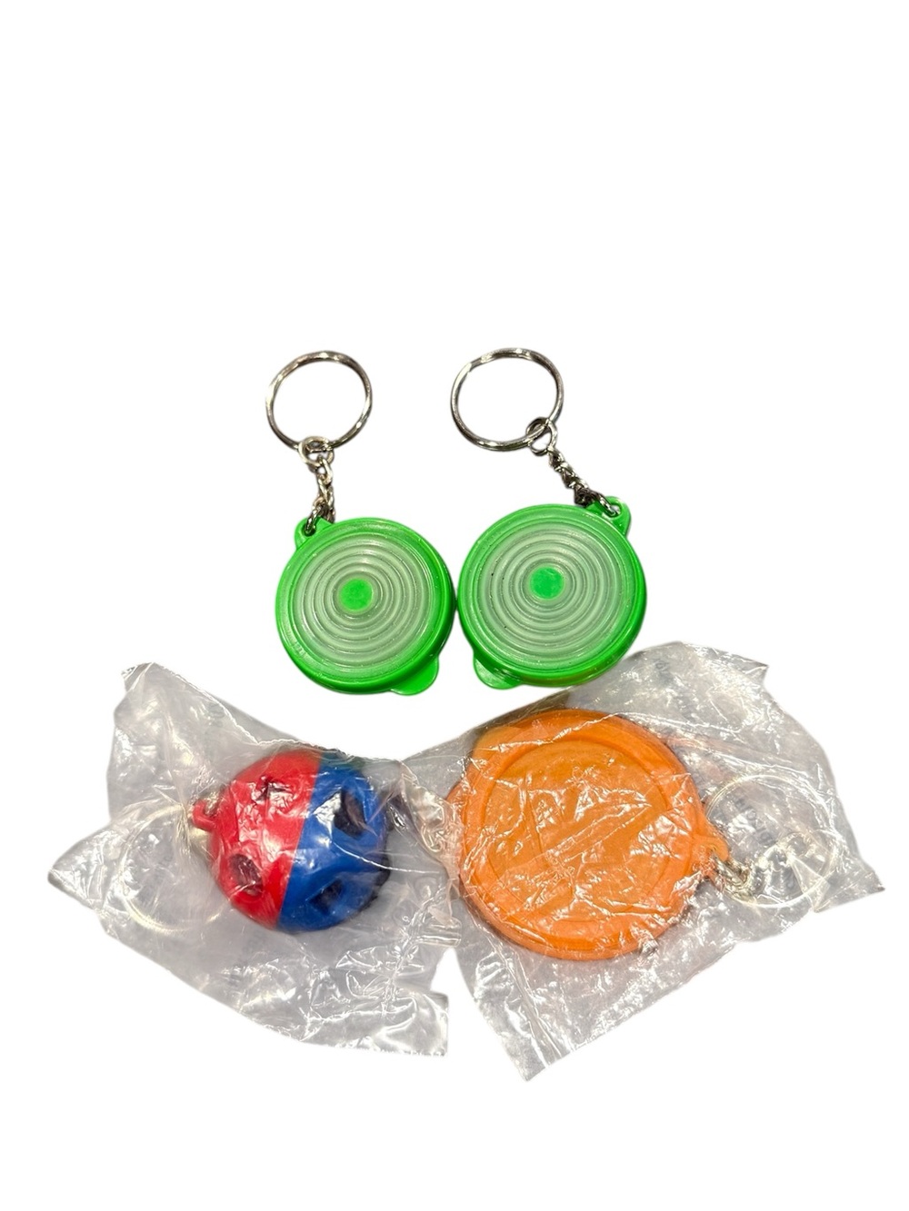 Tupperware vintage keychains bundle of 4 containers + shape ball